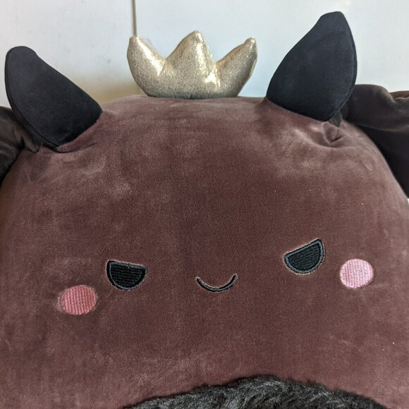 NWT HTF 16" Ambergris Halloween Goblin King Squishmallows Crown Horns Fuzzy NEW - Picture 4 of 12